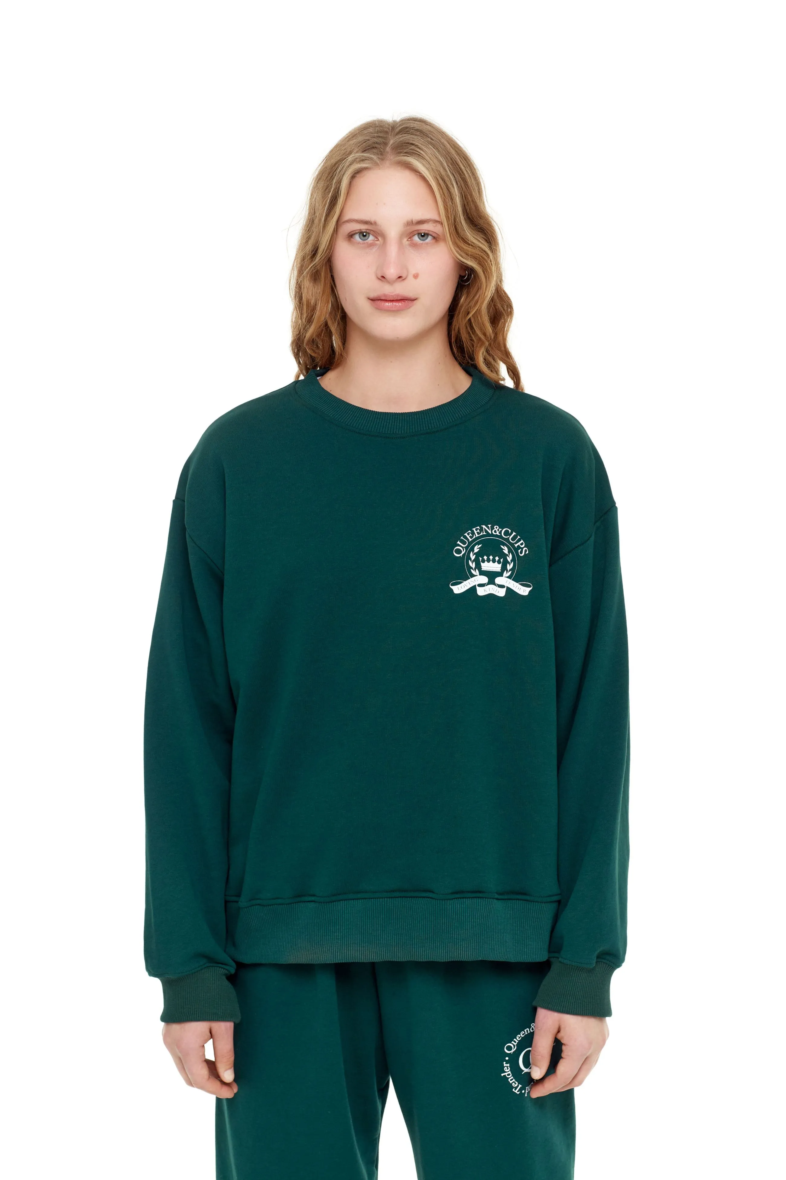 Свитшот University QC small logo 