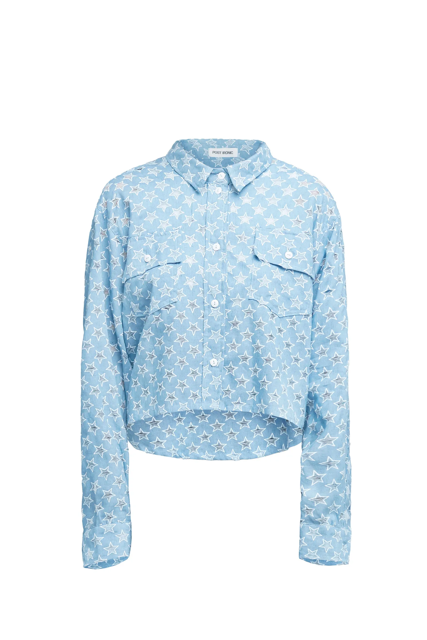 Рубашка кроп Post Ironic Stars 
