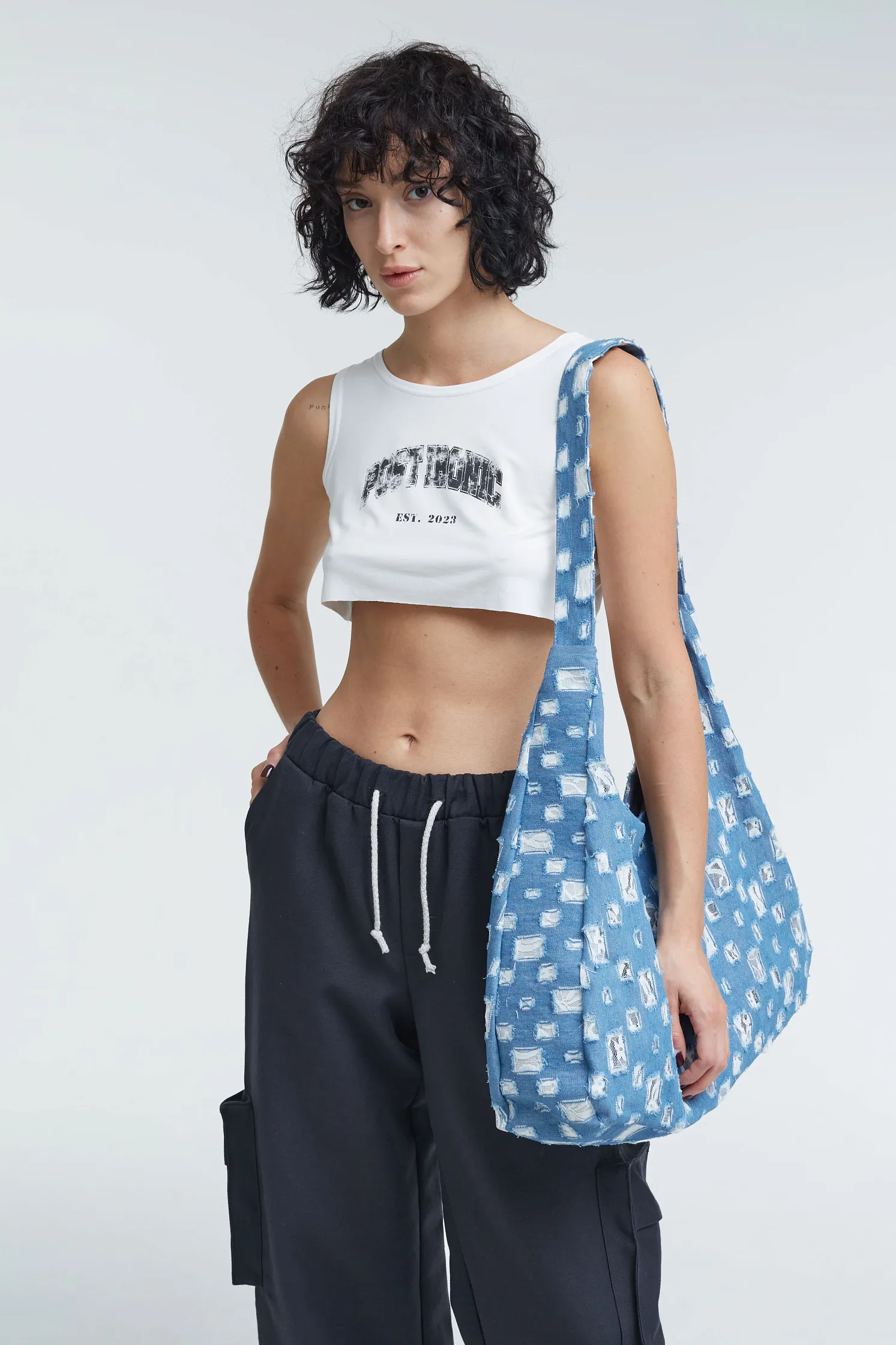 Сумка деним Post Ironic 