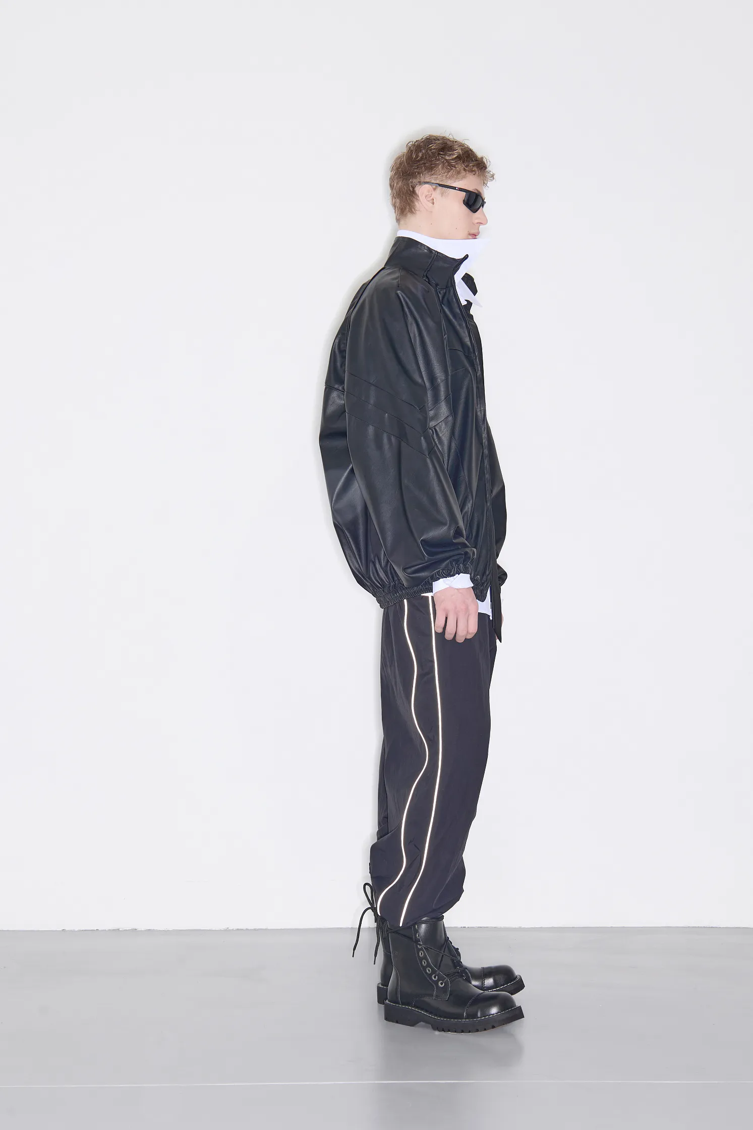 Куртка-олимпийка из экокожи 