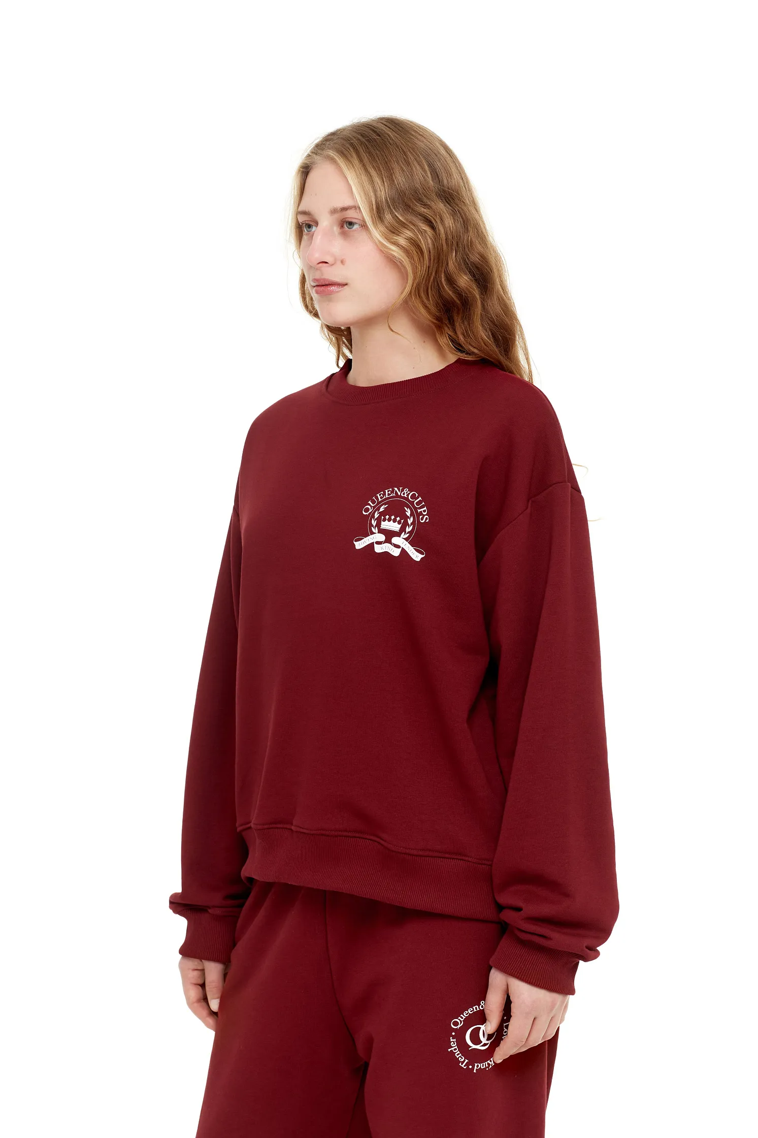 Свитшот University QC small logo 