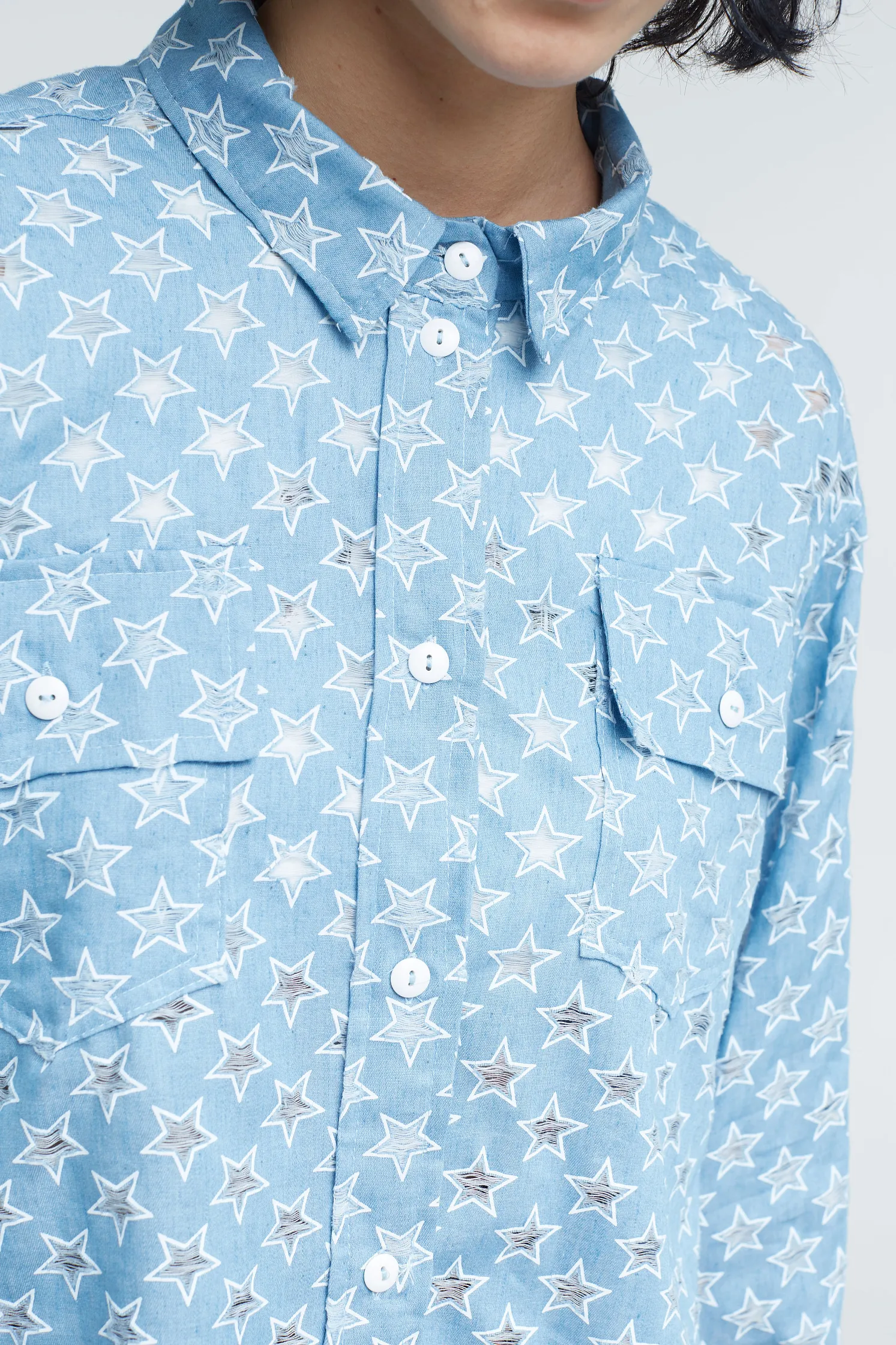 Рубашка кроп Post Ironic Stars 